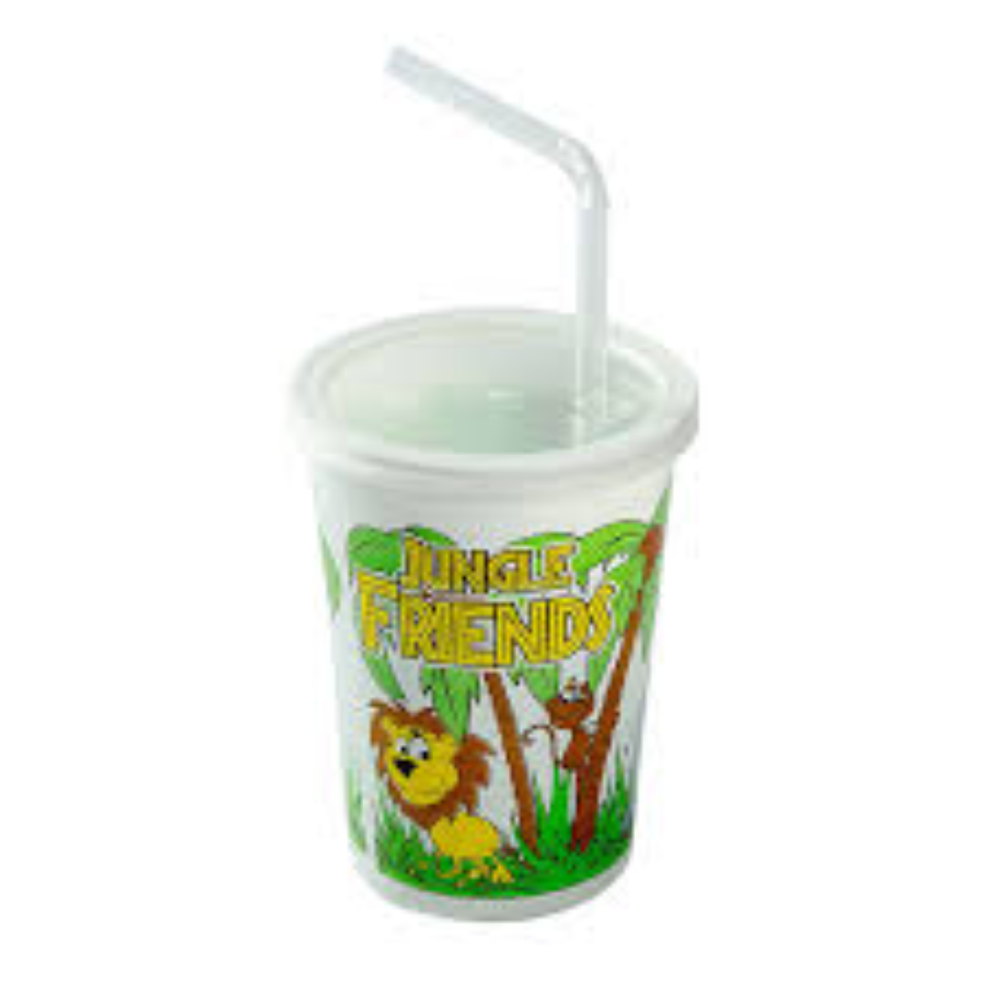 JUNGLE BUDDIES INSULATED CUP W/HARD SPOUT 19126